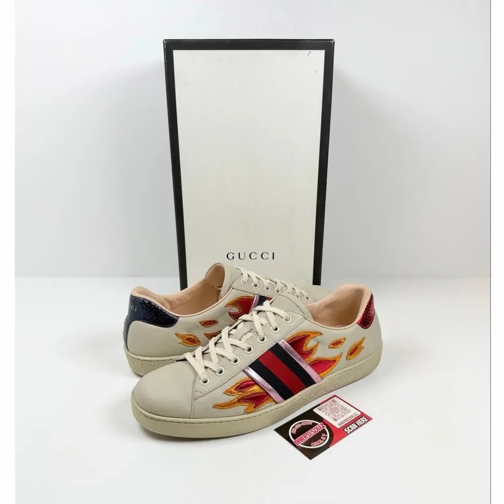 Size 9.5US - Gucci Ace Flames